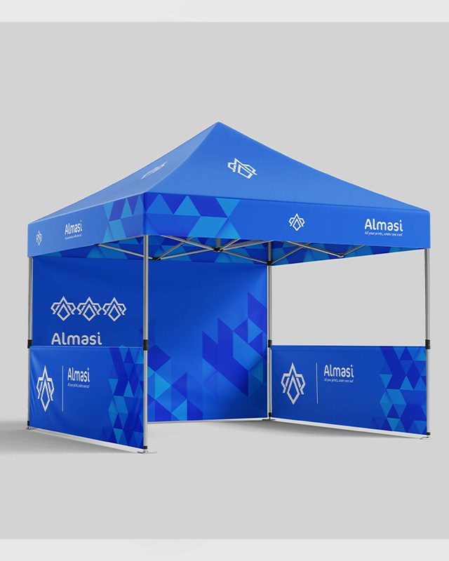 Branded gazebo and event tent printed by Almasi Prints Nairobi