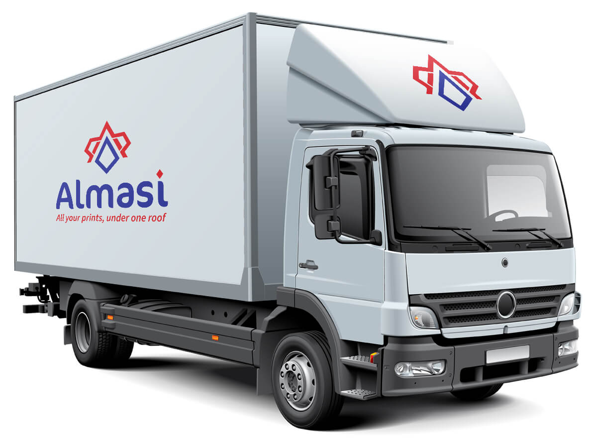 Large format signage and vehicle branding printed in Nairobi by Almasi Prints