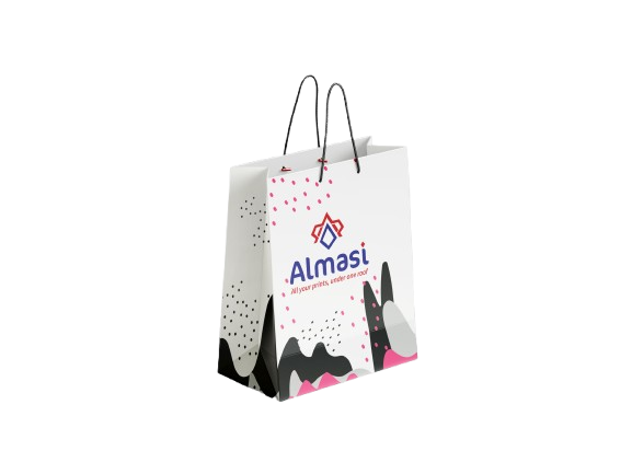 Branded paper gift bags and tote bags