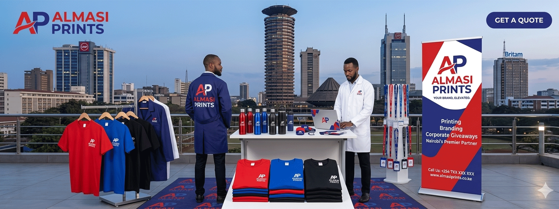 Almasi Prints digital printing hub on Keekorok Road, Nairobi CBD, Kenya