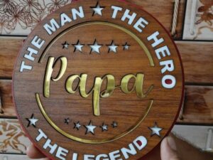 Custom engraved wooden coasters
