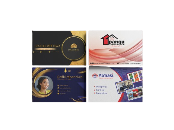 Branded business cards, notepad and pen set printed by Almasi Prints Nairobi