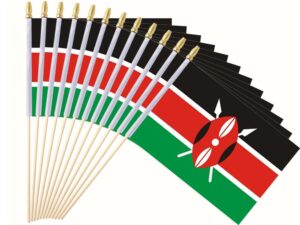 custom waving flags Kenya